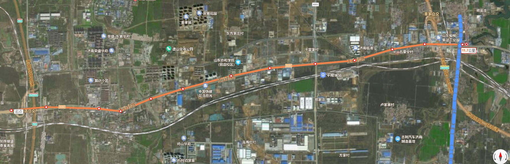 济南市工业北路快速路东延（郭店立交至大正路）道路建设工程第三方试验检测项目中标